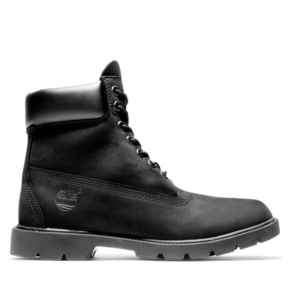 Botas de Nieve Timberland Argentina Hombre - 6-Inch Basic Waterproof W/Padded Collar - Negras - MGKR